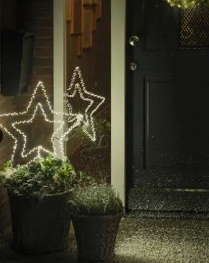 Kaemingk Micro LED Garden Pick Gb Metal Star Steady Outdoor 58cm