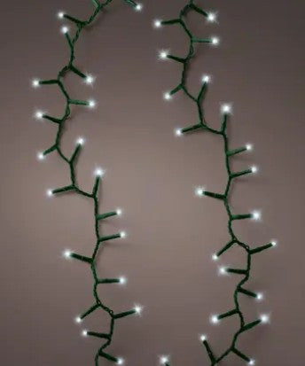 Kaemingk LED Compact Lights 8 Function L750cm Green/Cool White Twinkle Effect Outdoor