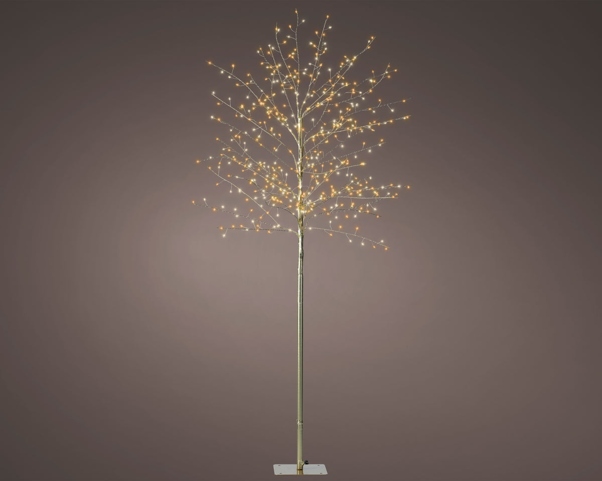 Kaemingk Micro LED tree gb iron steady outdoor Gold warm white Classic 150cm