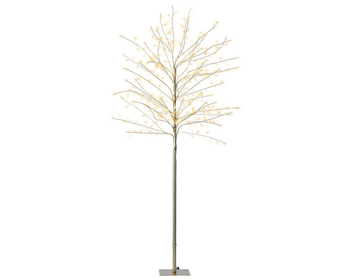 Kaemingk Micro LED tree gb iron steady outdoor Gold warm white Classic 150cm