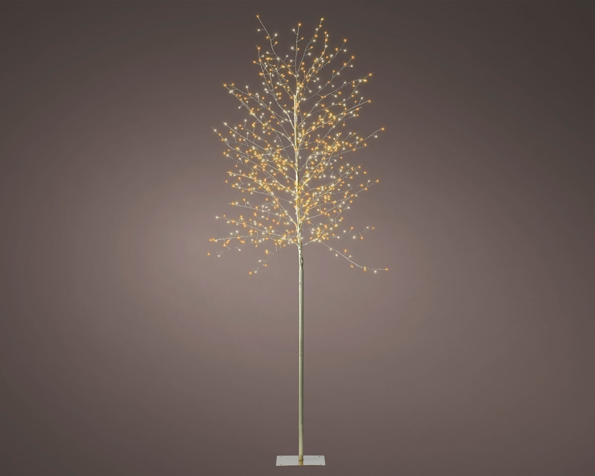 Kaemingk Micro LED tree gb iron steady outdoor Gold warm white Classic 180cm