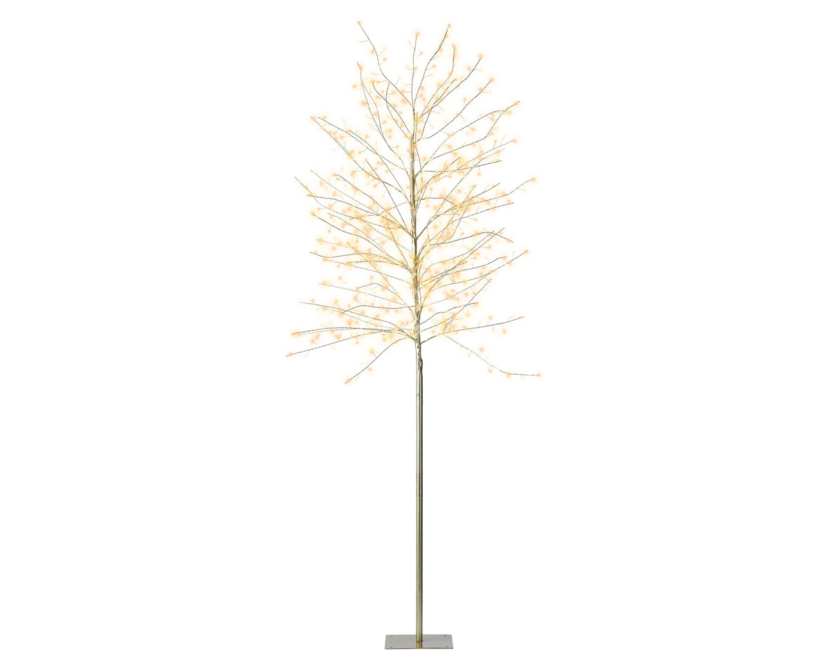 Kaemingk Micro LED tree gb iron steady outdoor Gold warm white Classic 180cm