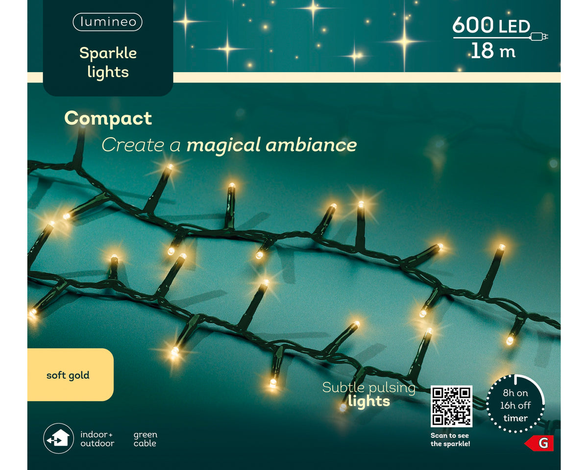 Kaemingk LED Compact lightssparkle effect outdoor 18m