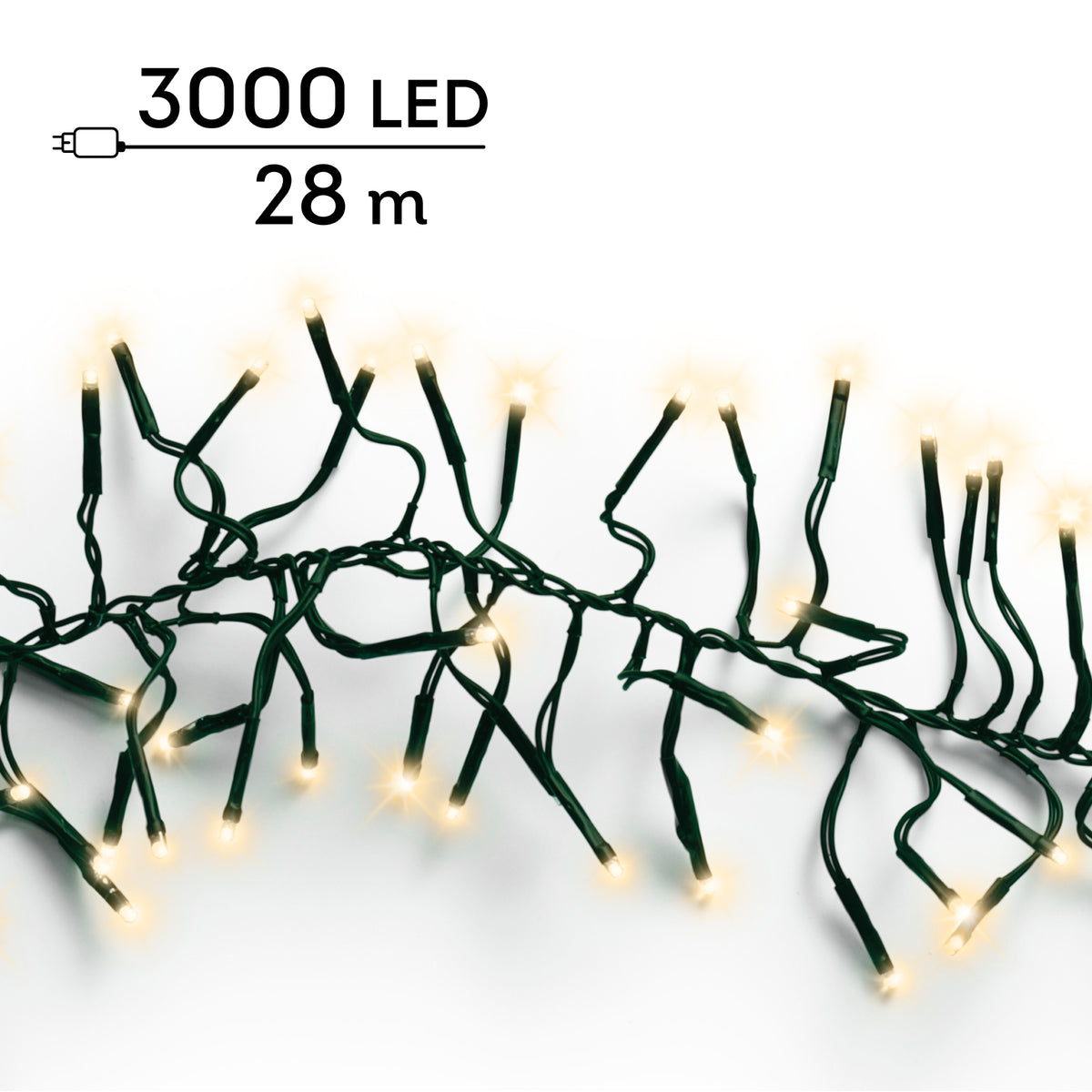 Kaemingk LED Cluster Lights 8 Functions Twinkle Outdoor 2800cm
