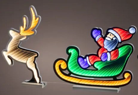 Kaemingk LED Infinity Lights Sleigh Steady Indoor 44cm
