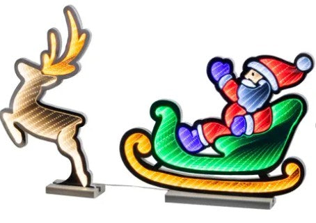 Kaemingk LED Infinity Lights Sleigh Steady Indoor 44cm