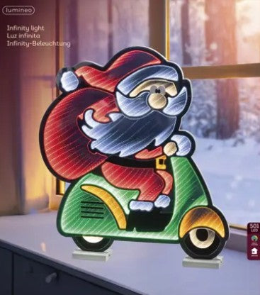 Kaemingk LED Infinity Lights Scooter Steady Indoor 44cm