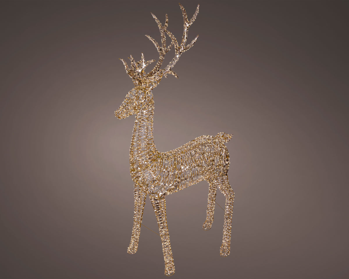 Kaemingk Micro LED Reindeer Flashing Effect Outdoor 270cm