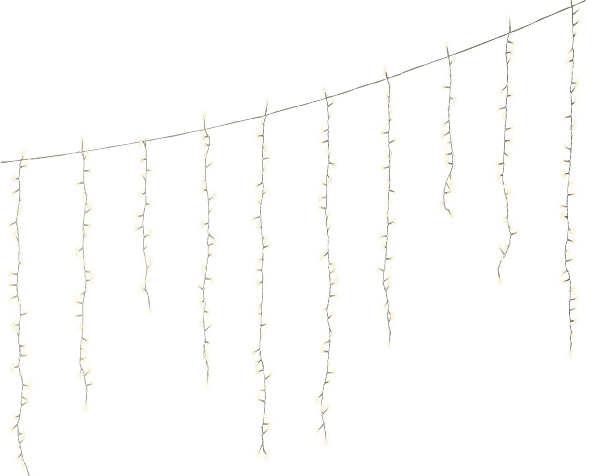 Kaemingk Compact Icicle Lights. Twinkle 256 LED 3.75m