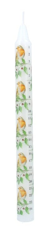 Gisela Graham Advent Candle Robin & Oak