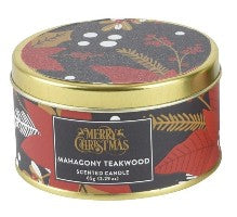 Kaemingk Scented Candle in a Tin - Mahogany