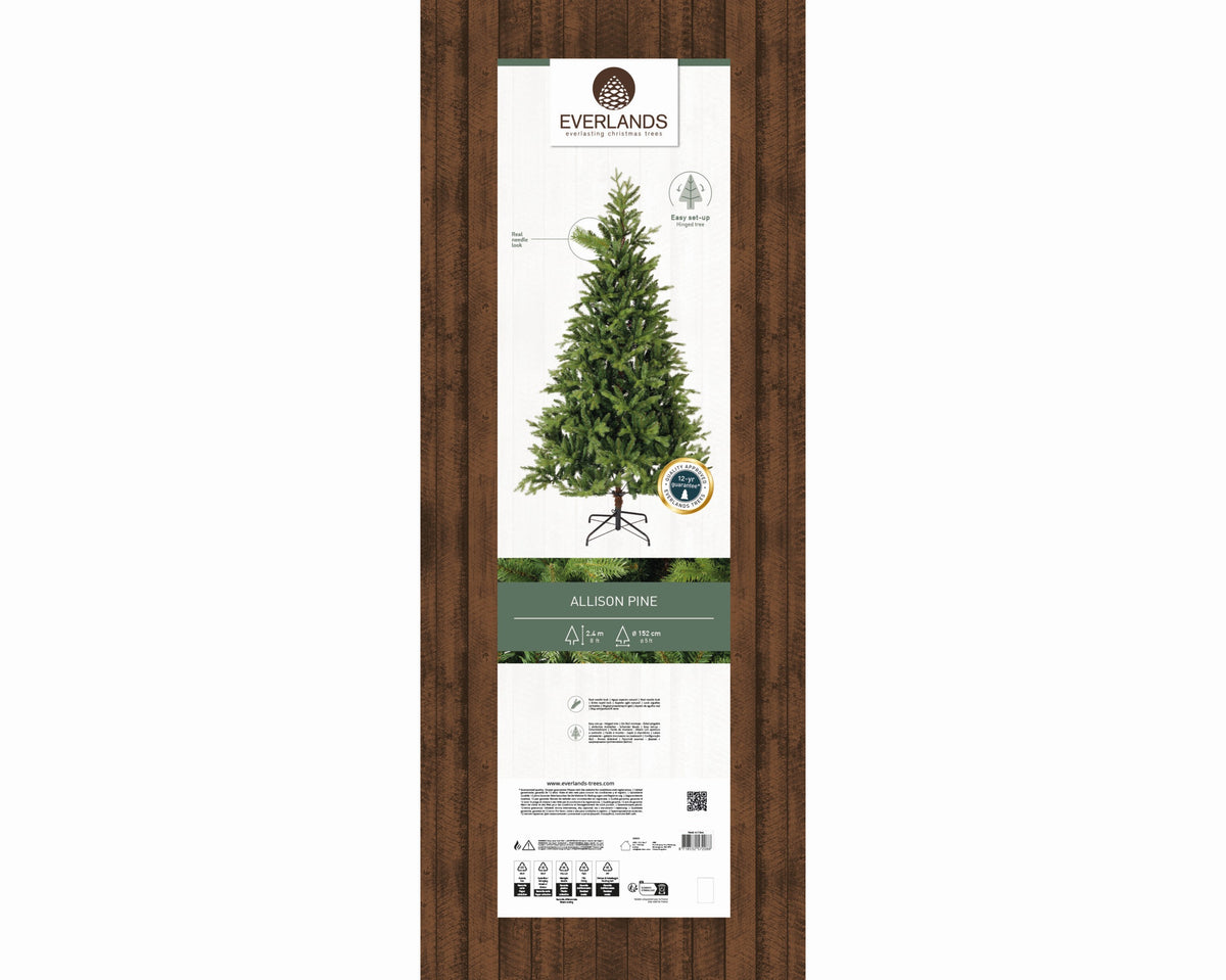 Kaemingk Allison Pine H240cm -  Green