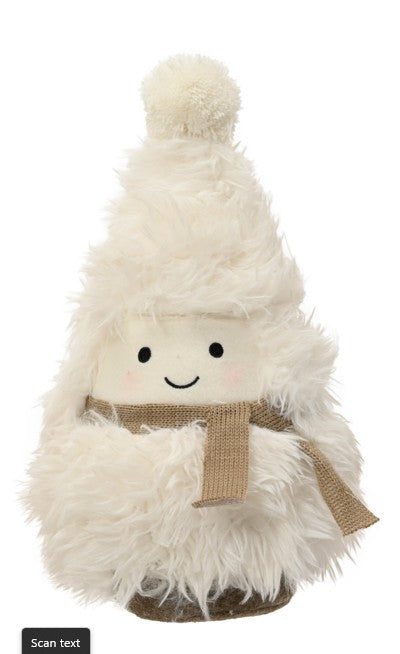 Kaemingk Doorstop Christmas Tree White
