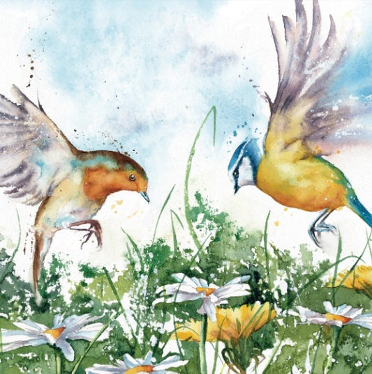 The Eco-Friendly Card Co 'Flying Over Daisies' Blank