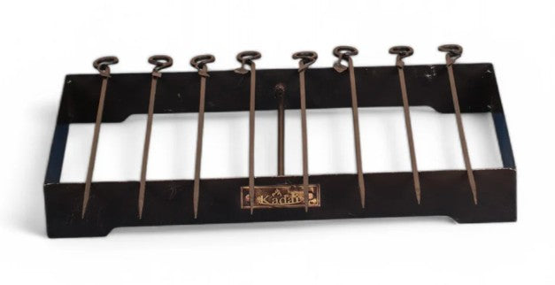 Kadai Set Of Eight Skewers and Rack