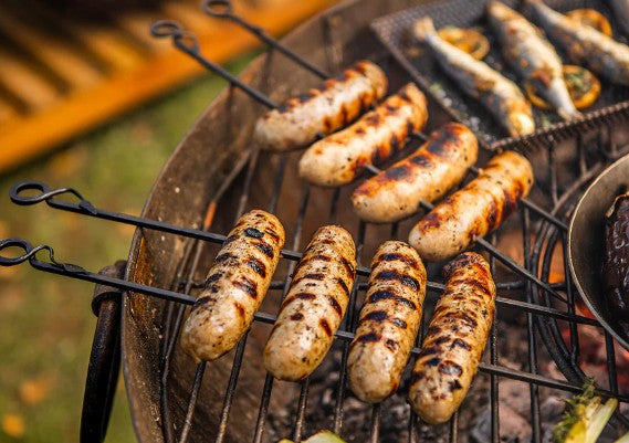 Kadai Set Of Eight Skewers and Rack