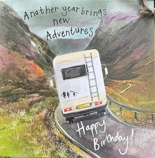 Alex Clark Campervan Birthday Card AC913