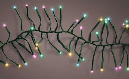 Kaemingk - Cluster Twinkle -  Multi Colour - 1512 LED Lights - 14m - Indoor/Outdoor