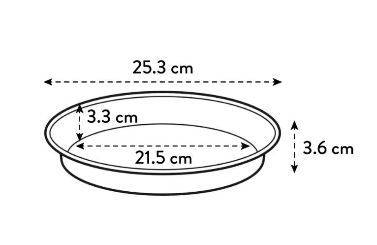 Elho Universal Saucer Round 25cm Anthracite