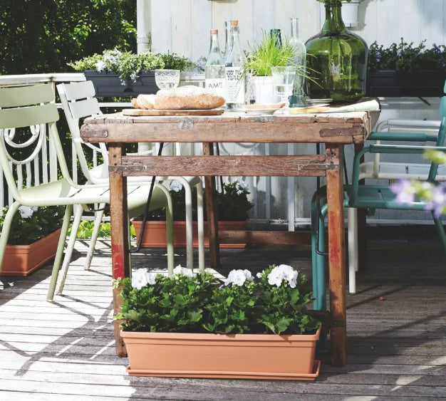 Elho Green Basics Trough Saucer 60cm Mild Terracotta