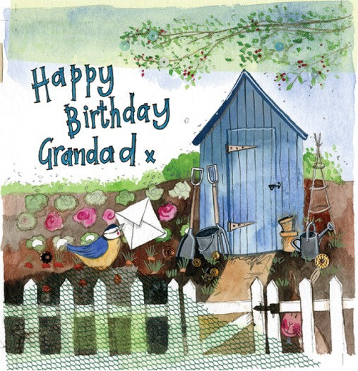Grandad Garden Hut Birthday Card