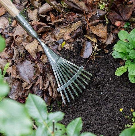 Burgon & Ball Stainless Long Handled Shrub Rake
