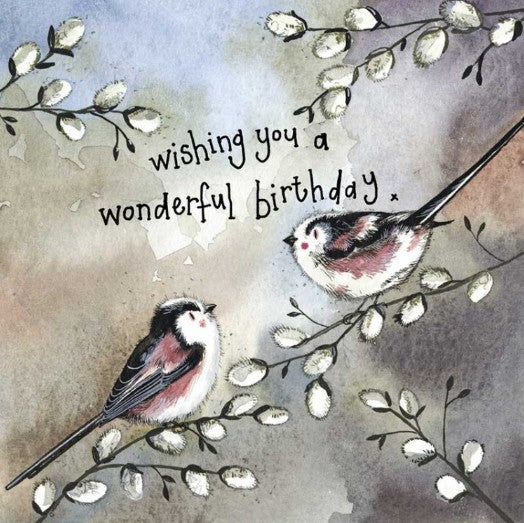 Starlight Long Tailed Tits Card