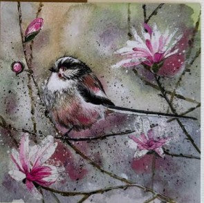 Alex Clark AC855 'Long Tailed Tit & Magnolia'