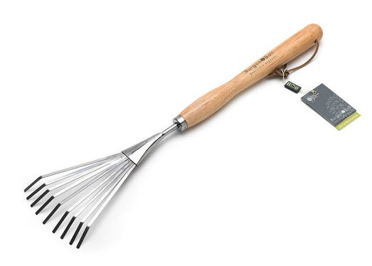 Burgon & Ball Stainless Mid Handled Shrub Rake