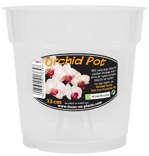 Clear Orchid Pot 13cm