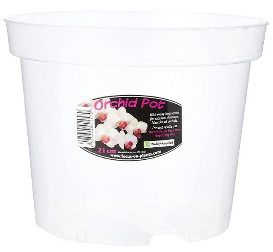 Clear Orchid Pot 21cm