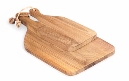 Kadai Set of 2 Teak Chopping Boards