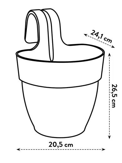 Elho Vibia Campana Easy Hanger Small Terracotta