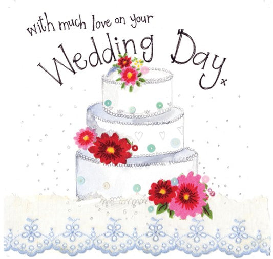 Alex Clark Cards S298 Three Tier Wedding Cake