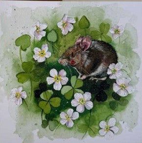 Wood Mouse & Wood Sorrel Card