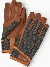Burgon & Ball Dig the Glove Grey Tweed L/XL