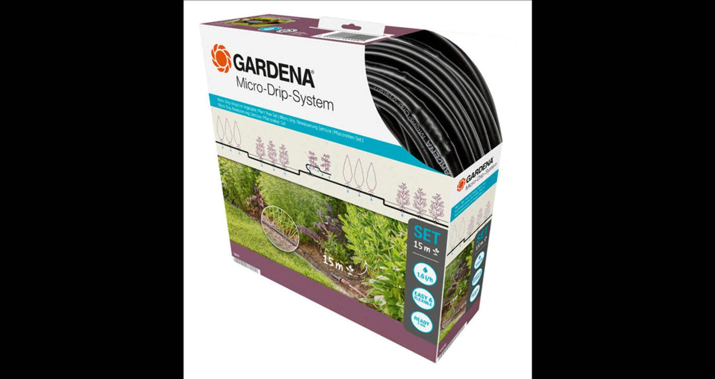 Gardena Starter Set Rows of Plants 15m
