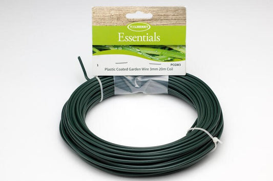 20m coiled green garden hose with spray connector for watering plants and lawns