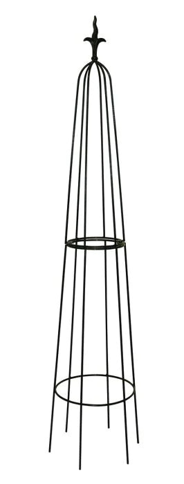 Apsley metal garden obelisk plant support for climbing plants, decorative trellis for roses and clematis
