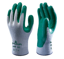 Pair of Showa Thornmaster thornproof gardening gloves with extended cuff for rose and bramble pruning