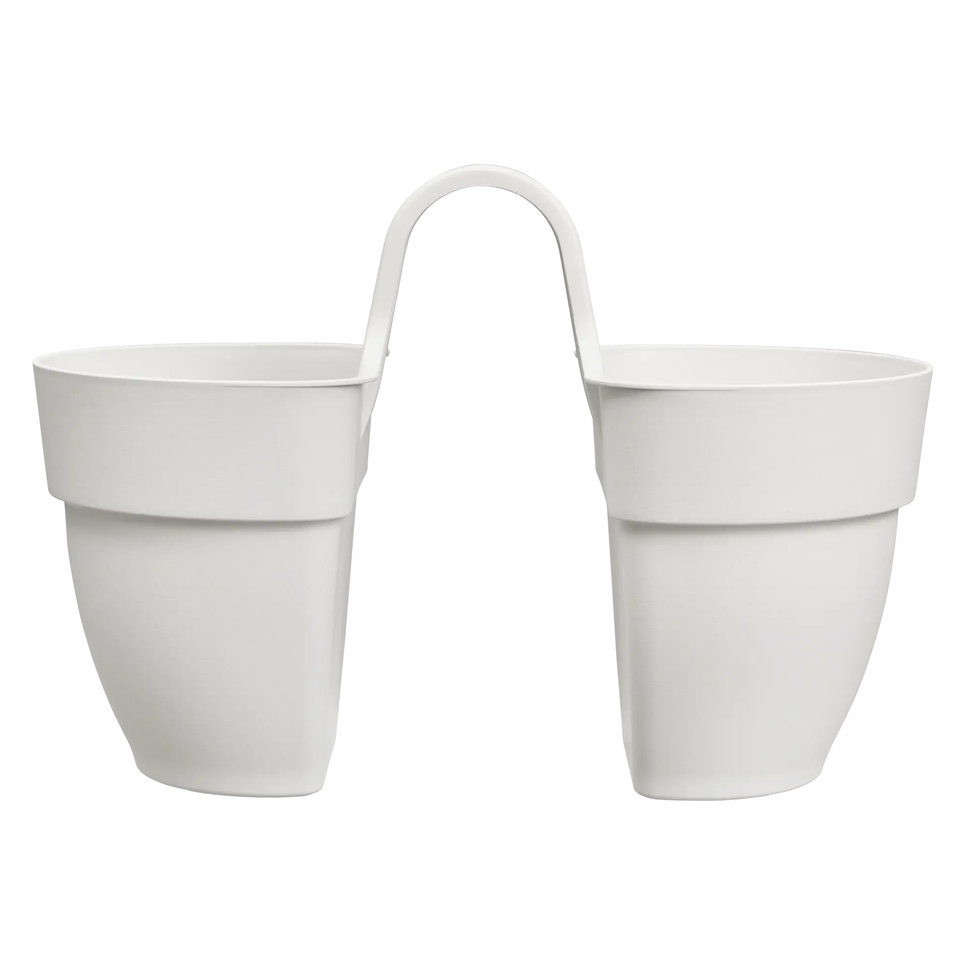 Vibia Campana Flower Twin silky white twin pendant light with two bell-shaped shades