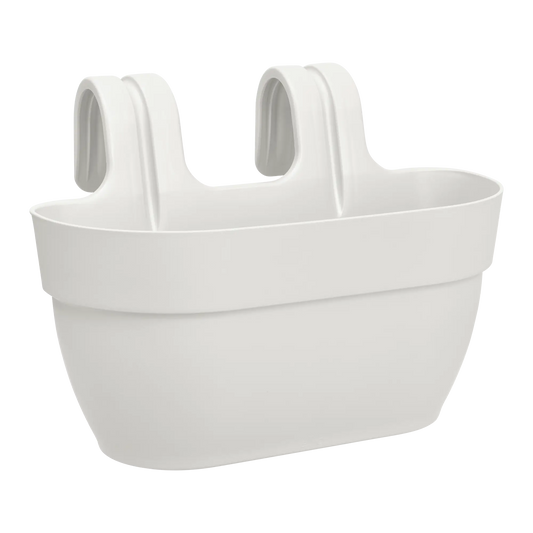 Vibia Campana 36cm silky white easy-hanger planter with built-in hanging loop