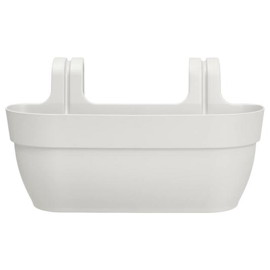 Vibia Campana Easy Hanger 46cm silky white hanging planter with smooth finish and integrated hook