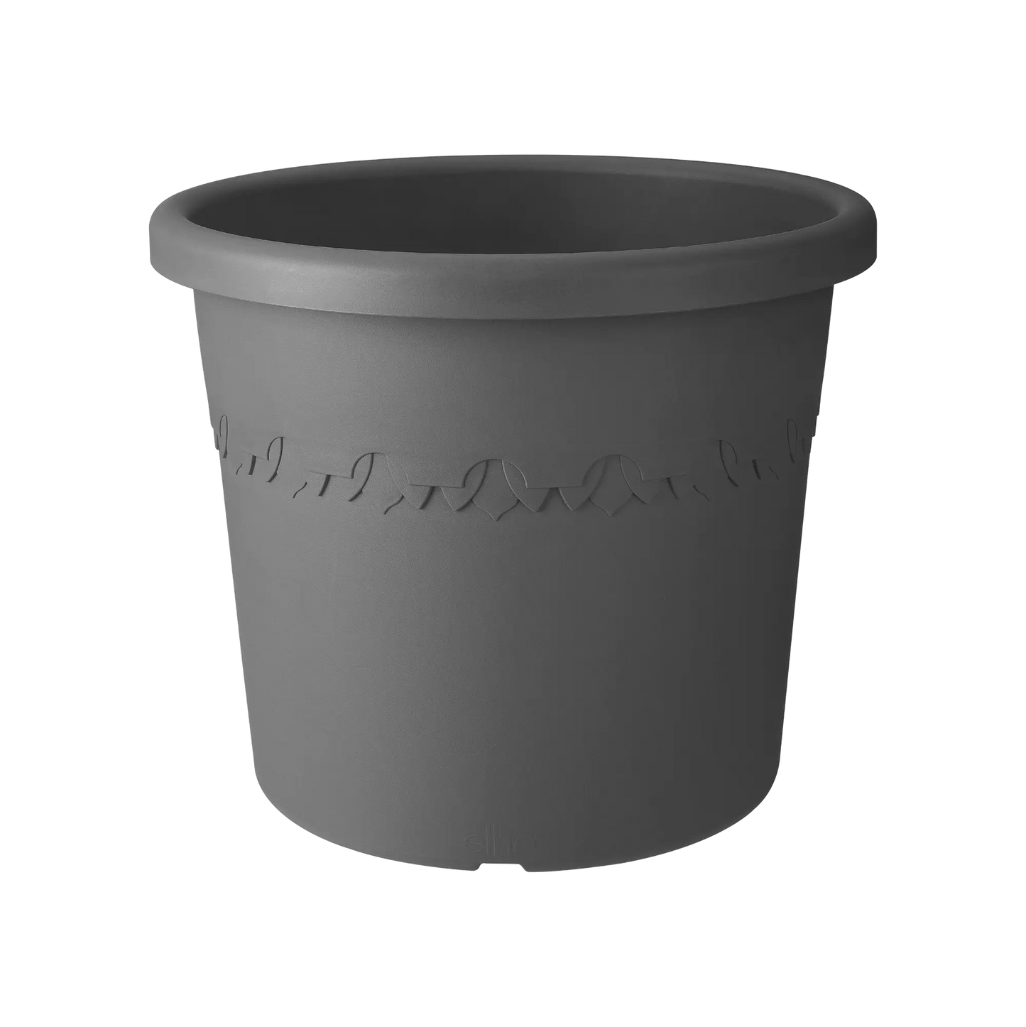 Algarve Cilindro anthracite cylindrical garden planter pot for patio and balcony
