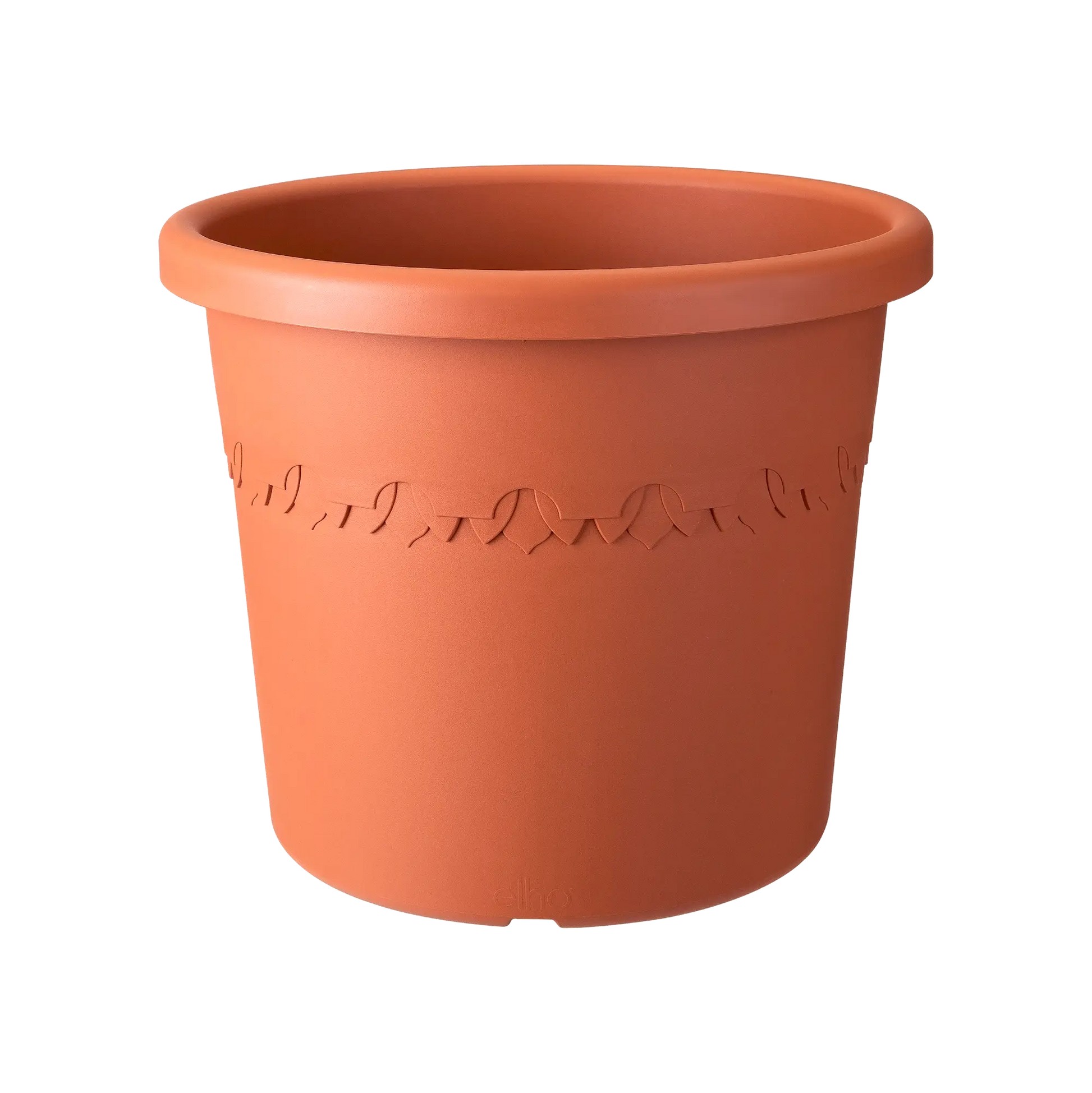 Algarve Cilindro Terra terracotta cylindrical garden planter with smooth finish and subtle rim