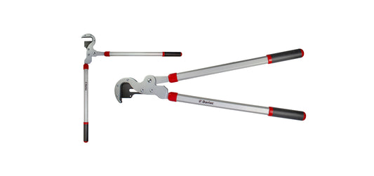 Anvil lopper garden pruning tool with steel anvil head and long handles for cutting thick branches