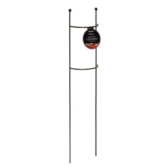 black metal column plant support trellis for climbing plants and vines, spiral design garden stake