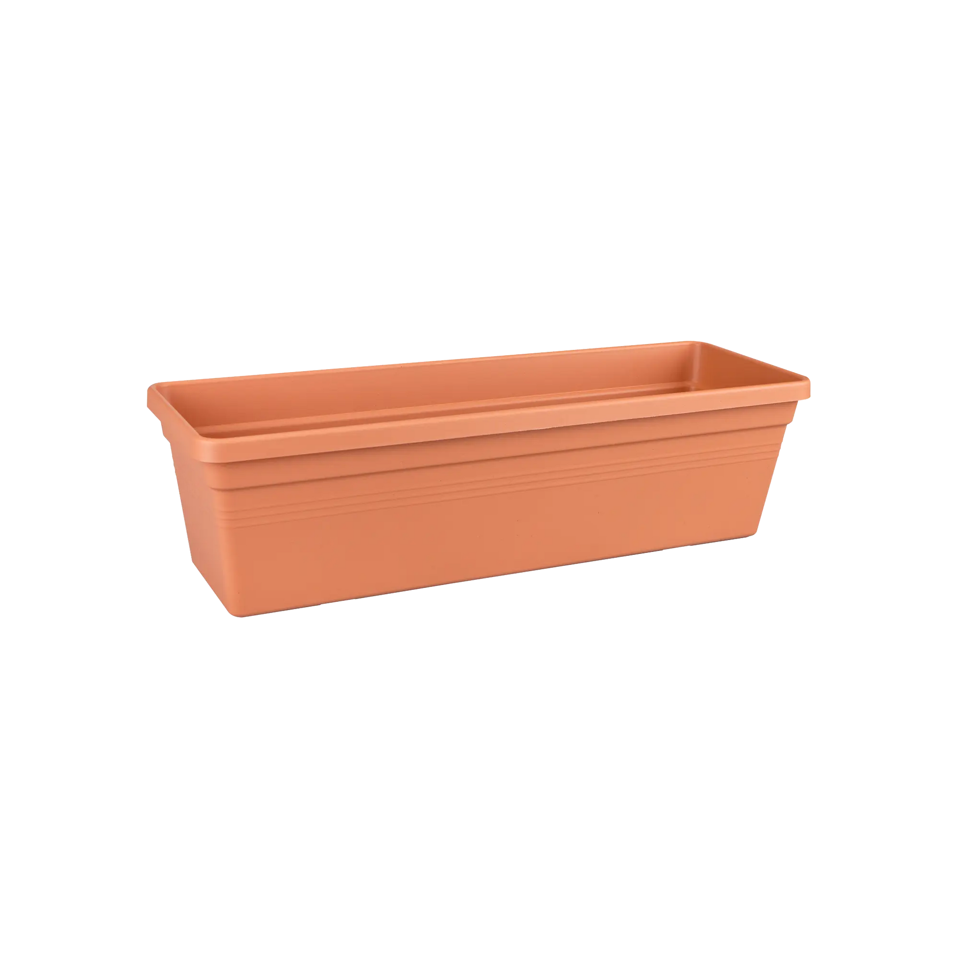 Green Basics 50cm mild terra rectangular trough planter for herbs, balcony and window boxes