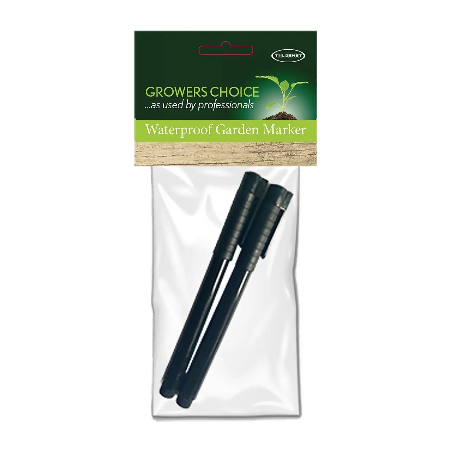 Permanent waterproof garden marker pen with fine tip for labelling plant pots and seed trays