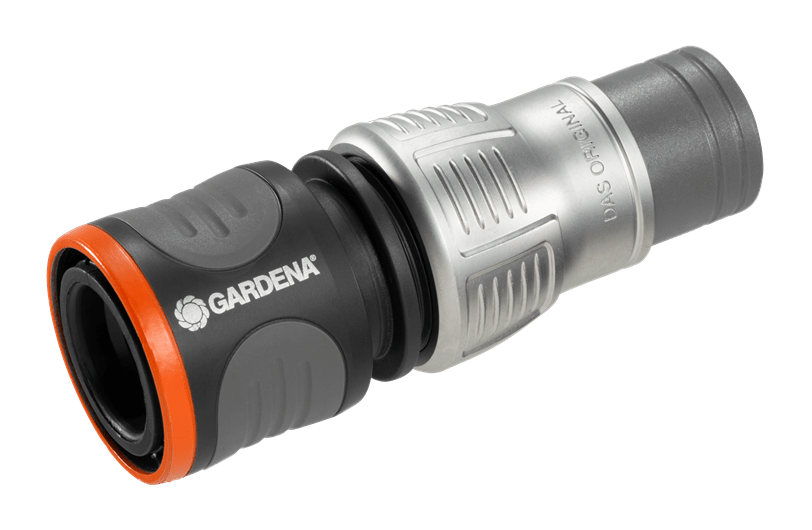 Premium kink-free garden hose with brass connectors and threaded nozzle fitting